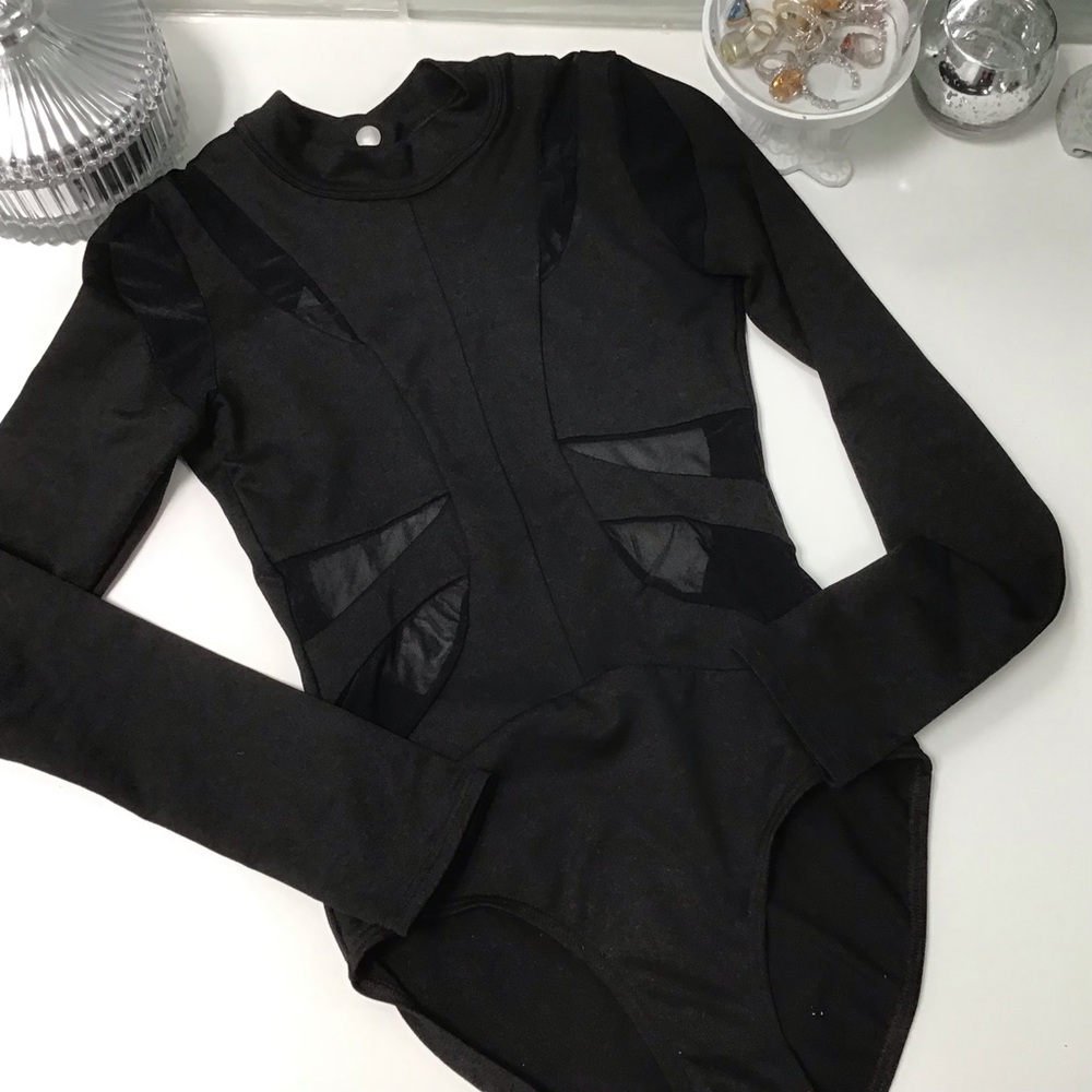 Jo + Jax Dancewear Black “Victory” Leotard S EUC